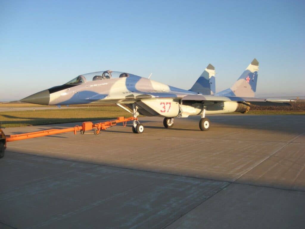 A pristine MiG-29UB for sale that was overhauled to like-new condition by Ukraine years ago. Credit: Raptor Aviaton.