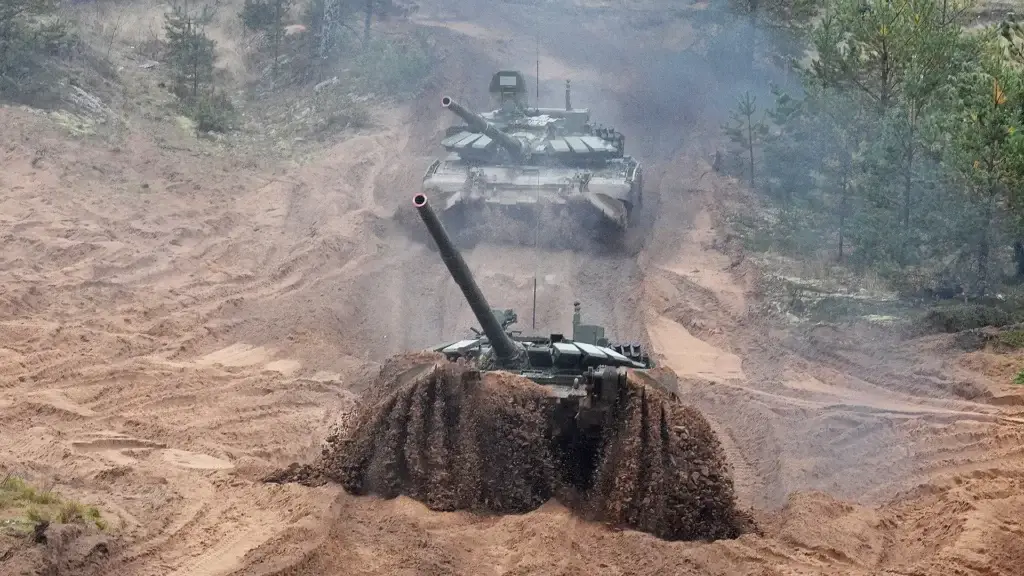 Sanctions have affected Russian tank manufacturer Uralvagonzavod. <em>VASILY MAXIMOV/AFP via Getty Images</em>