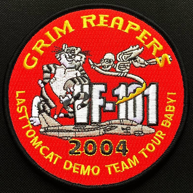 The last F-14 demo team patch. Via Ebay.