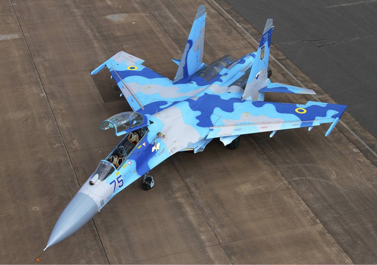An example of an Su-27UB Flanker-C, this particular one belonging to the Ukrainian Air Force. <em>Chris Lofting via Wikimedia</em>
