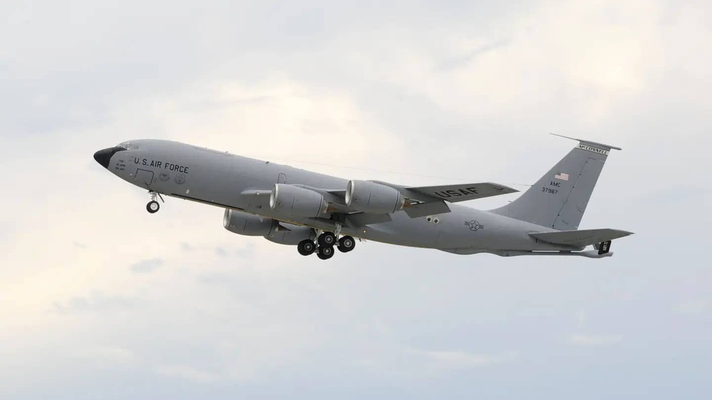 One of the US Air Force's first KC-135Rs to receive the Block 45 upgrades. <em>USAF</em>