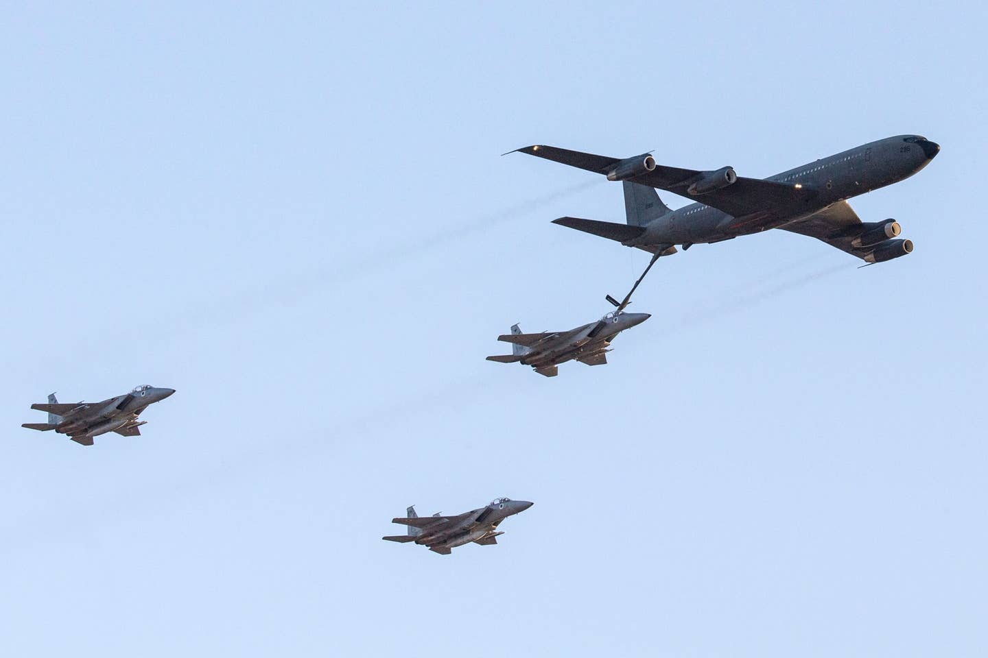 Israel has a limited number of 707 aerial refueling jets.  (JACK GUEZ/AFP via Getty Images)