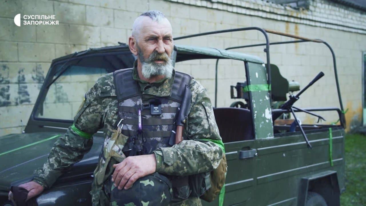 A 62-year-old Ukrainian Territorial Force fighter.  Public Zaporozhye