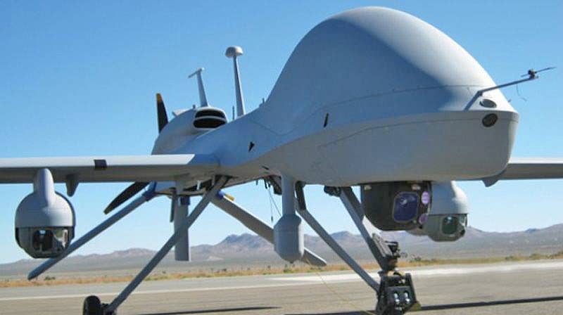 An MQ-1C loaded with expanded EO/IR payload for quasi wide-area aerial surveillance missions. <em>US Army</em>