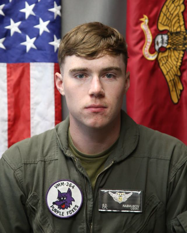 Cpl. Seth D. Rasmuson (3rd Marine Aircraft Wing, USMC).