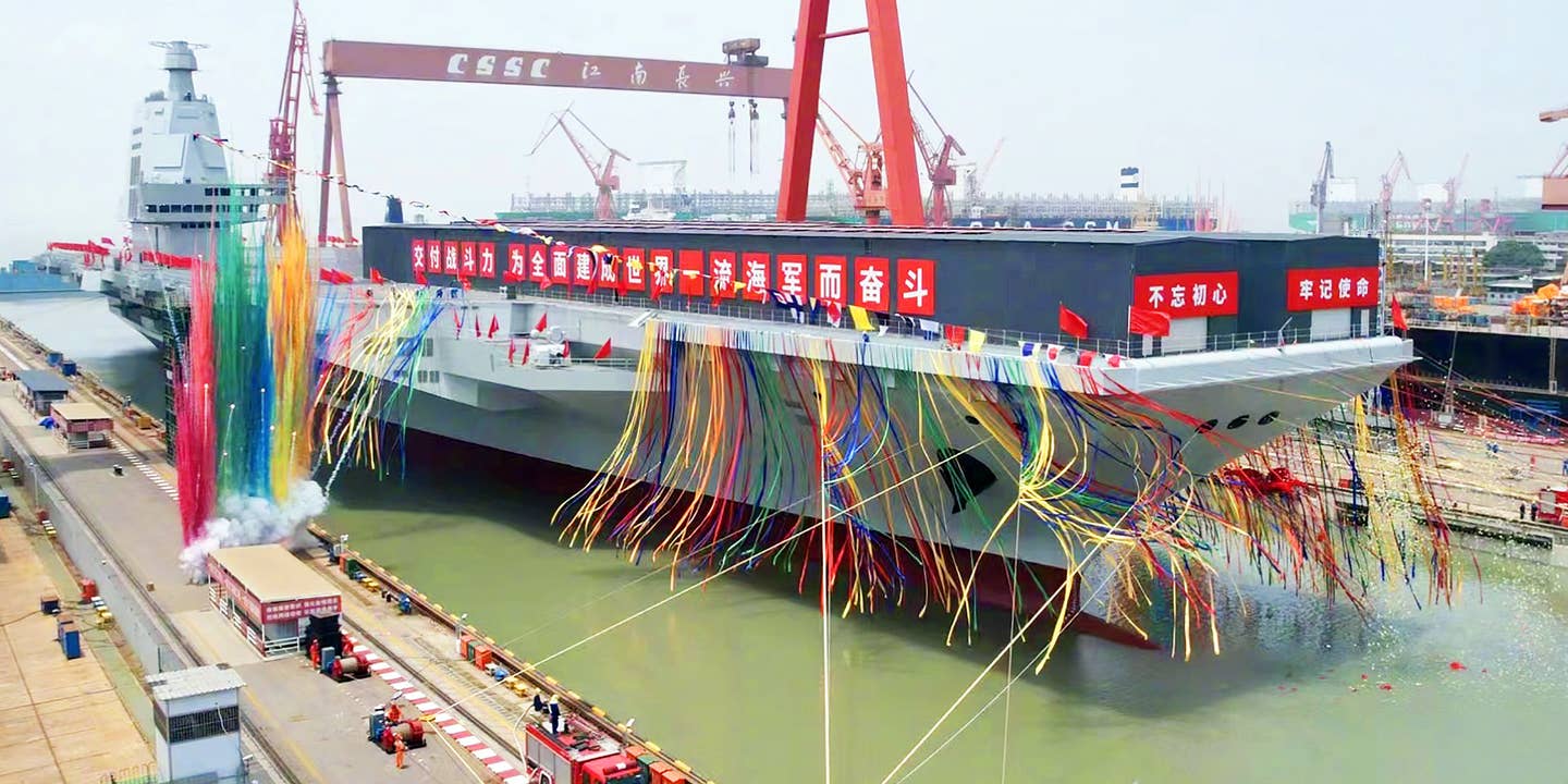 Fujian Aircraft Carrier launch