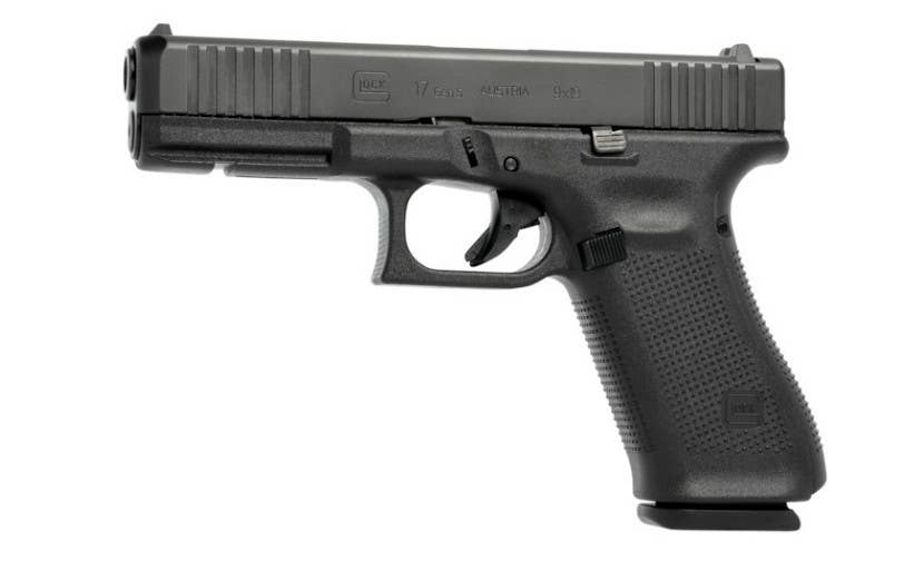 A standard Gen5 Glock 17 pistol. <em>Glock</em>