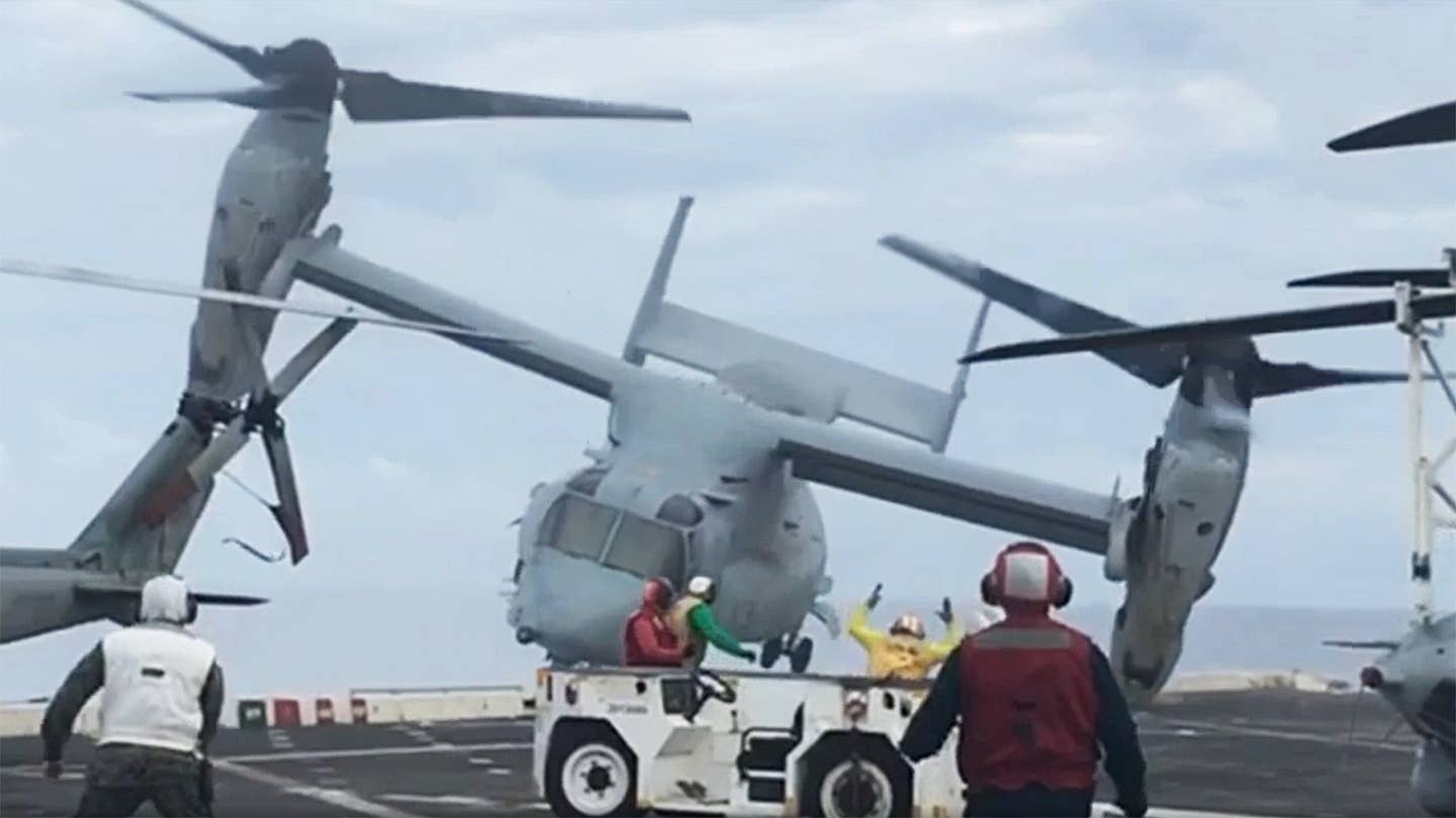 MV22 crash USS green bay 2017