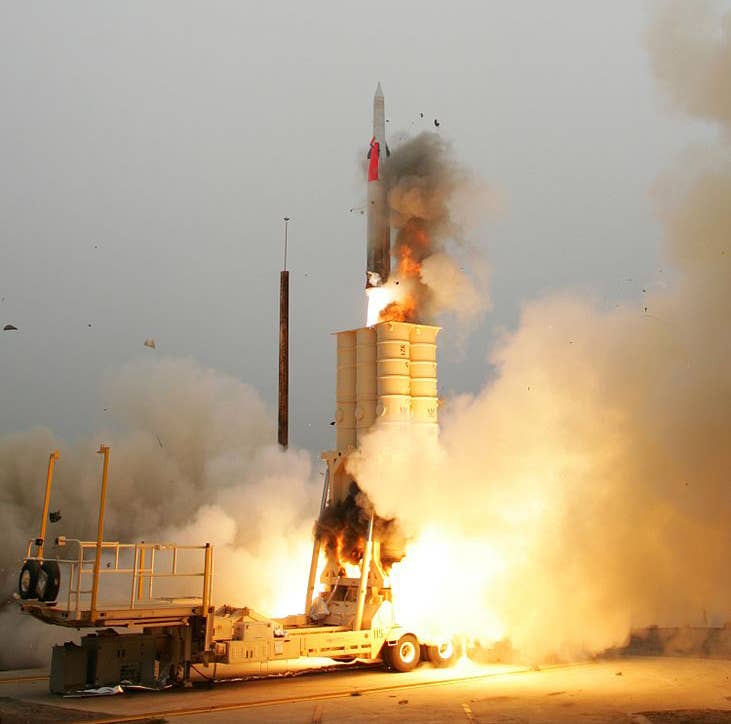 Israel has the most advanced and multi-layered integrated air defense network on earth, including Arrow ballistic missile interceptors that have been developed with assistance from the United States. <em>Credit: US Navy</em>