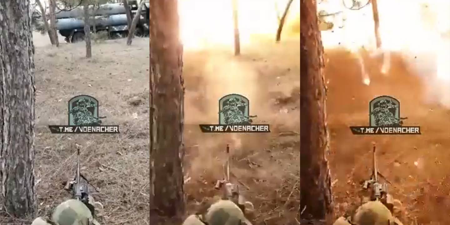Russian Troop Shoots missile