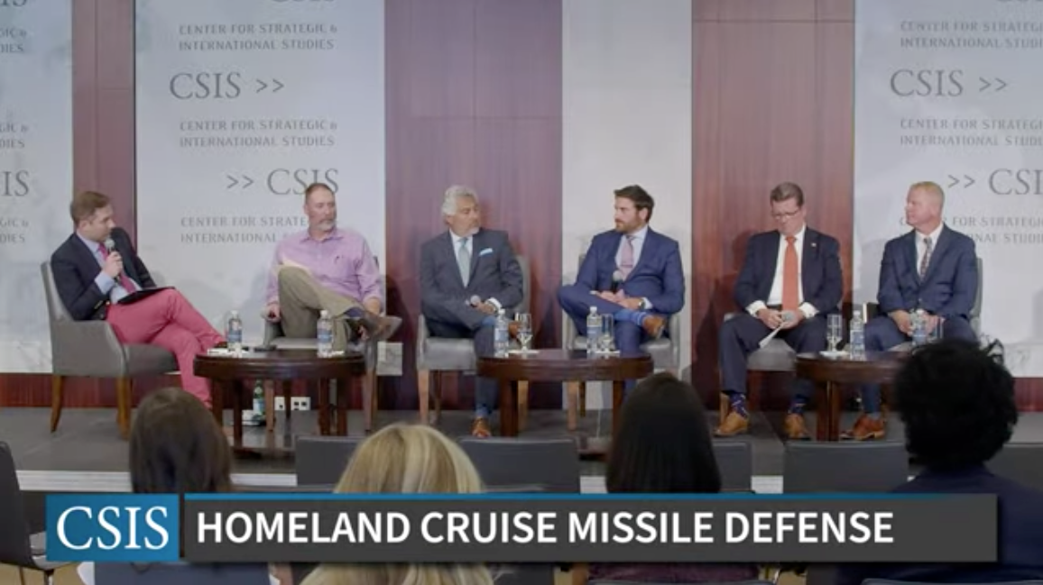 Executives from most of the top U.S. prime defense contractors sat on the CSIS panel. <em>CSIS</em>