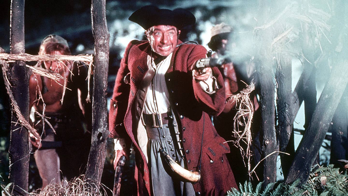 Long John Silver in the film Treasure Island