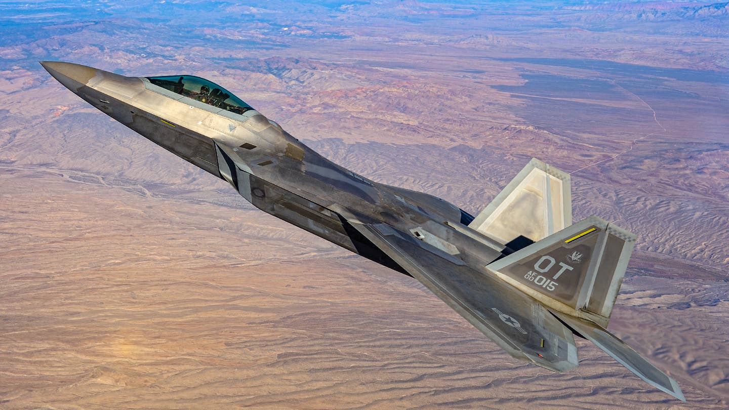 An F-22 Raptor of the 422nd Test and Evaluation Squadron. Jamie Hunter