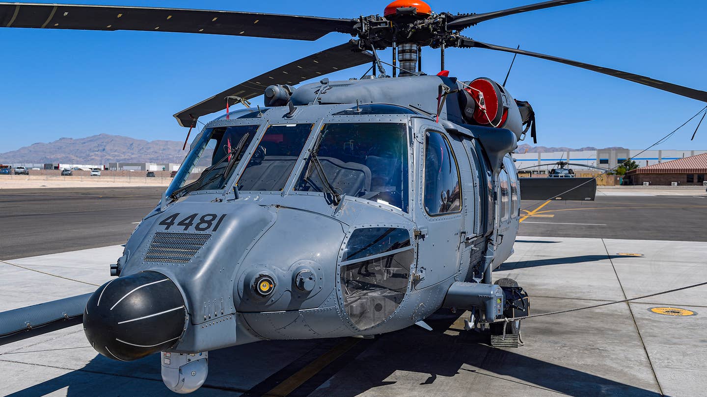 One of the first two HH-60Ws on the flightline at Nellis AFB. <em>Jamie Hunter</em>