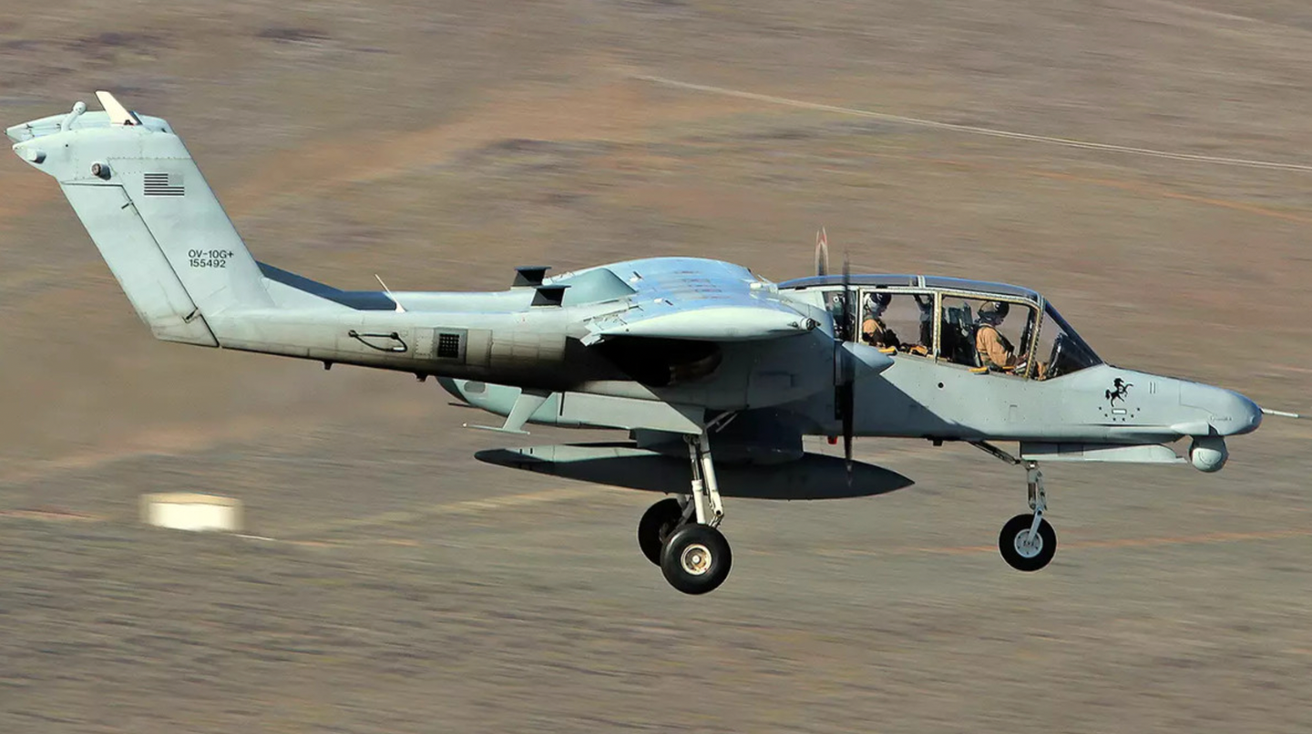 One of the two OV-10G+ aircraft during its time with U.S. Special Operations Command.&nbsp;<em>John Lequerica</em>