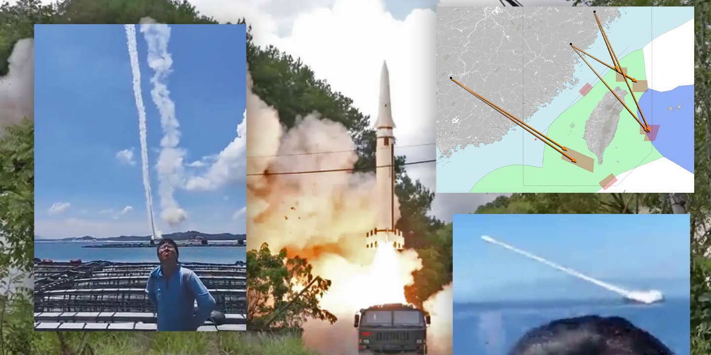 China missile launches over Taiwan