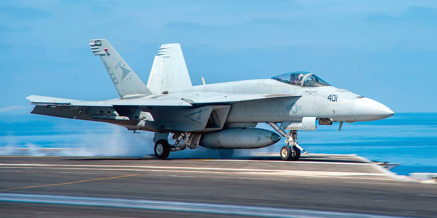Navy Super Hornet That Blew Off Carrier’s Deck Back In U.S. Hands
