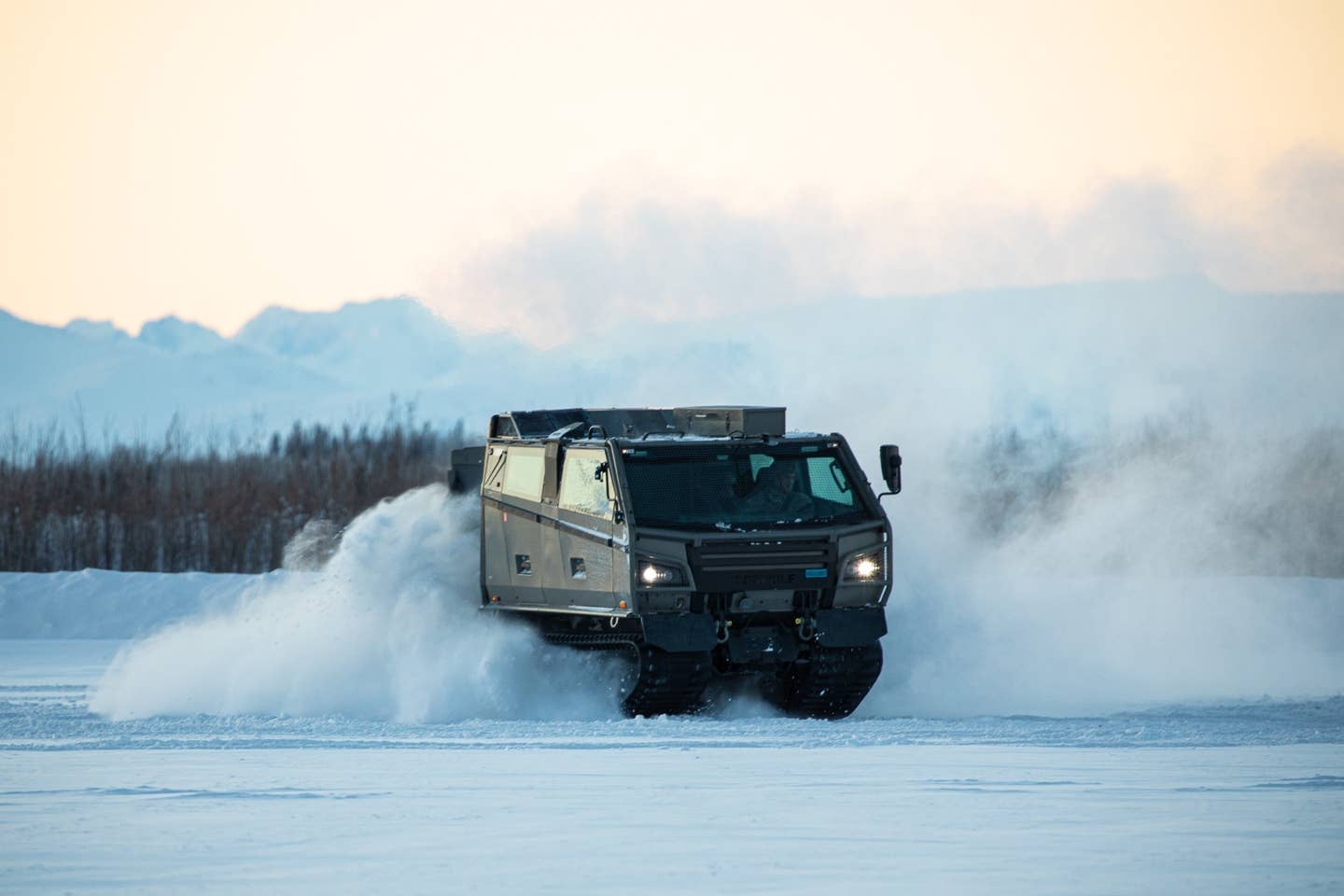 Large windows and heated compartments are designed for soldier comfort in extreme cold. <em>BAE Systems</em>