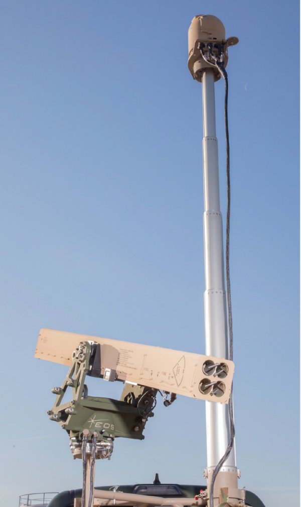 VAMPIRE's raised sensor mast. <em>Credit: L3Harris</em>