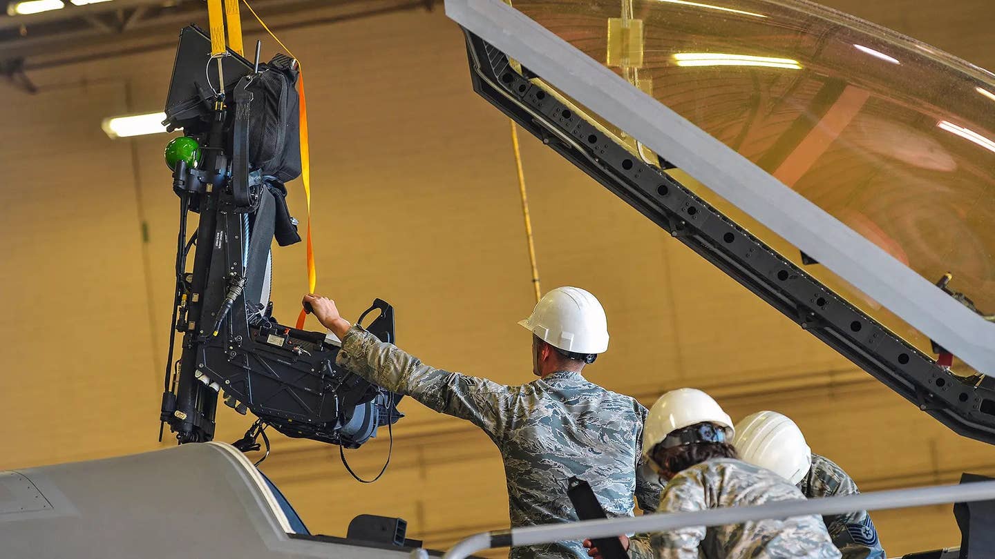 The Air Force has grounded F-35s over problems with the Martin-Baker ejection seat.&nbsp;<em>(U.S. Air Force photo/Airman 1st Class Caleb Worpel)</em><br>