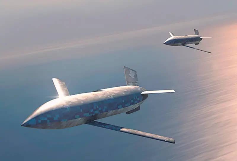 A rendering of a pair of CMMT drones. <em>Lockheed Martin Skunk Works</em>