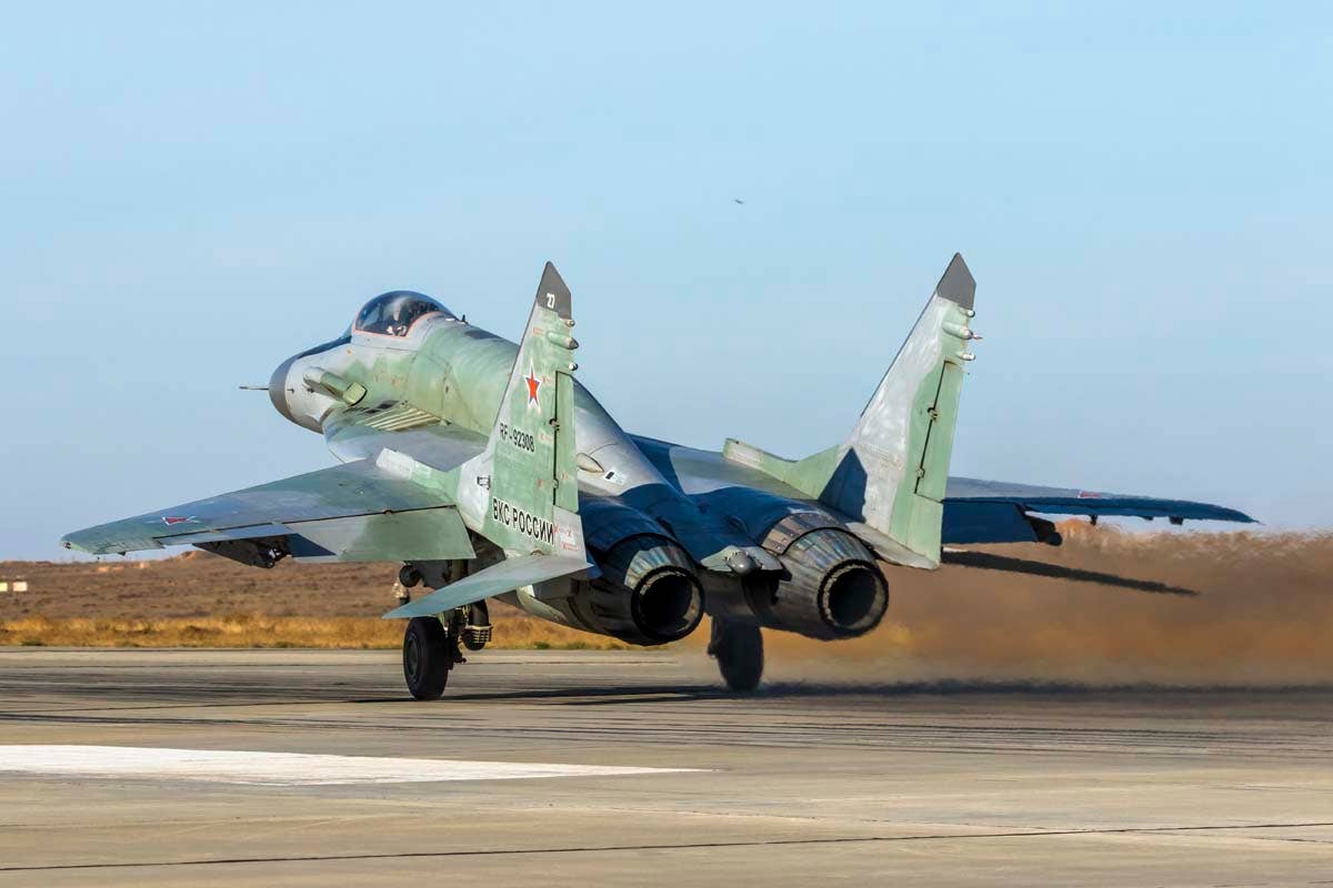 A MiG-29SMT from the 116th Combat Application Training Center of Fighter Aviation. <em>Russian Ministry of Defense</em>