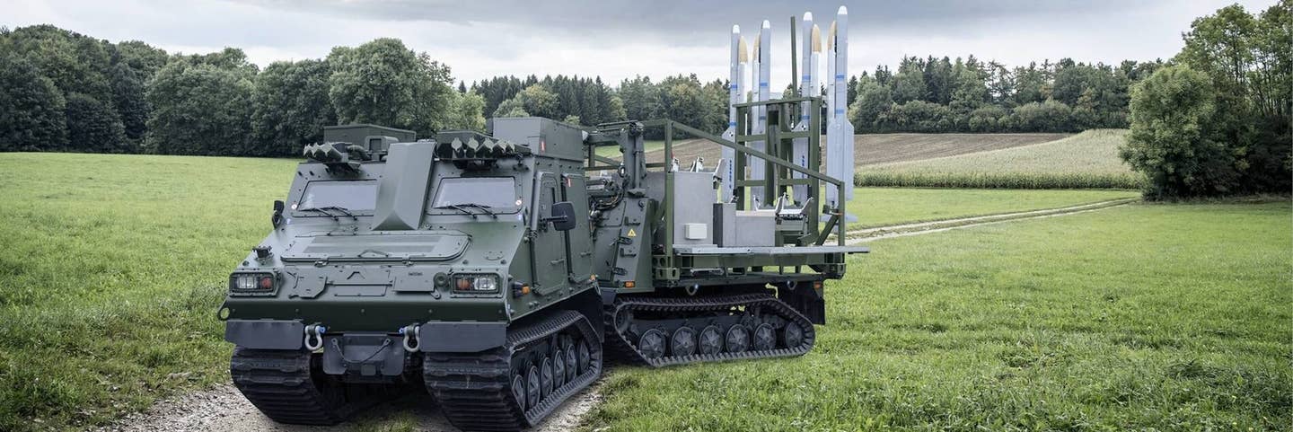 In the wake of Russia's massive missile barrage on Ukrainian cities, Germany will deliver the first of four promised IRIS-T SLM air defense systems in the "next few days." (Diehl Defence photo)