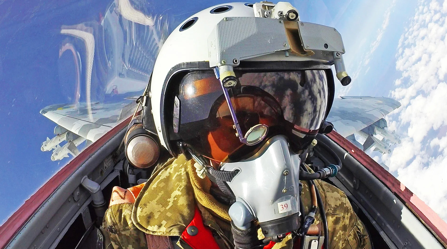 Juice in the cockpit of his fully armed MiG-29. <em>Juice/Ukrainian Air Force</em>