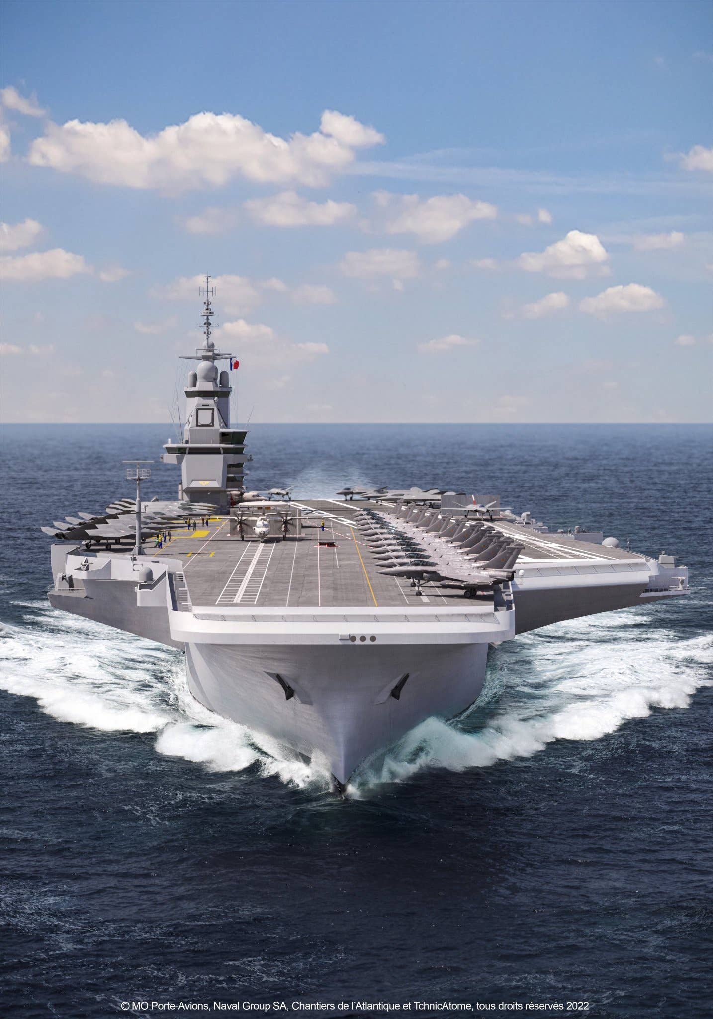 A front-facing 2022 rendering of PA-Ng. <em>Naval Group.</em>