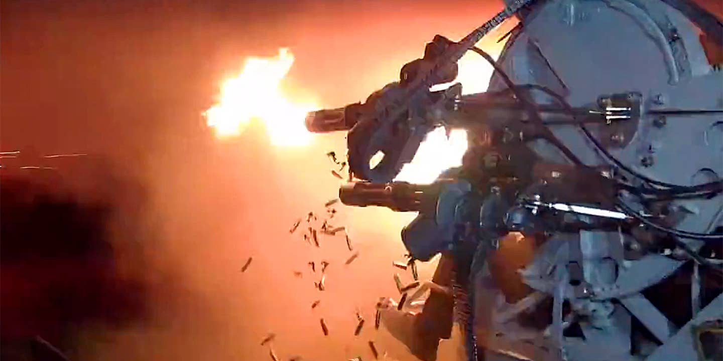 This Quad Minigun-Armed WWII Turret Spewing Rounds Is Metal As Hell