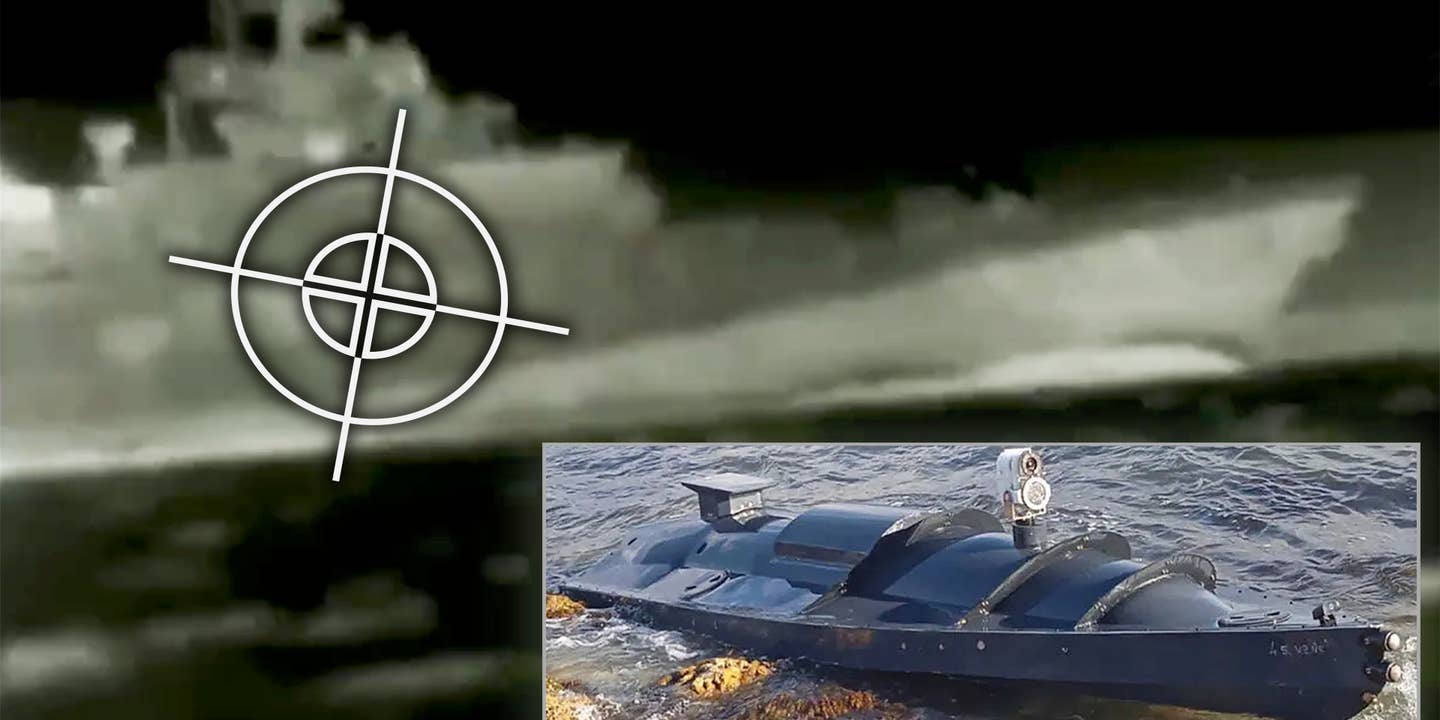 Ukraine Kamikaze drone boat black sea fleet