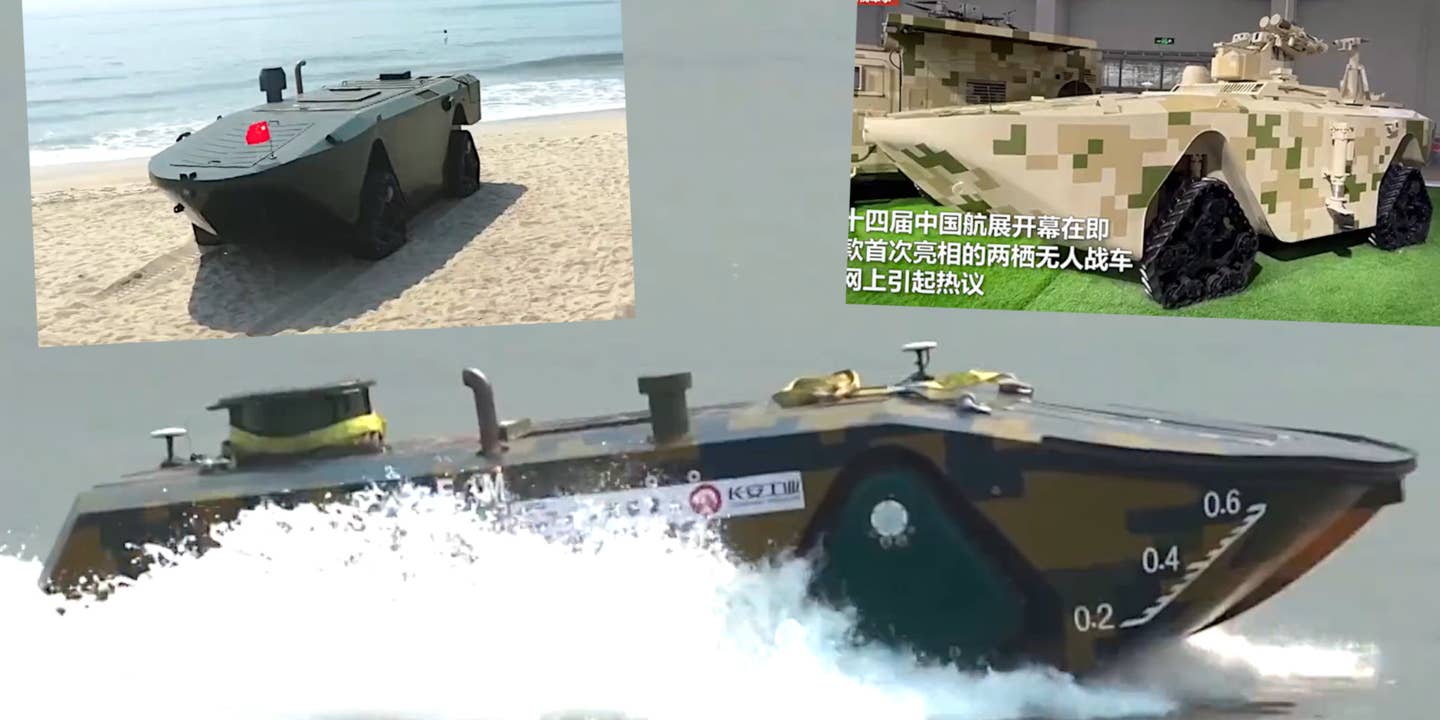 China’s Quad-Tracked Amphibious Unmanned Vehicle Is Fascinating