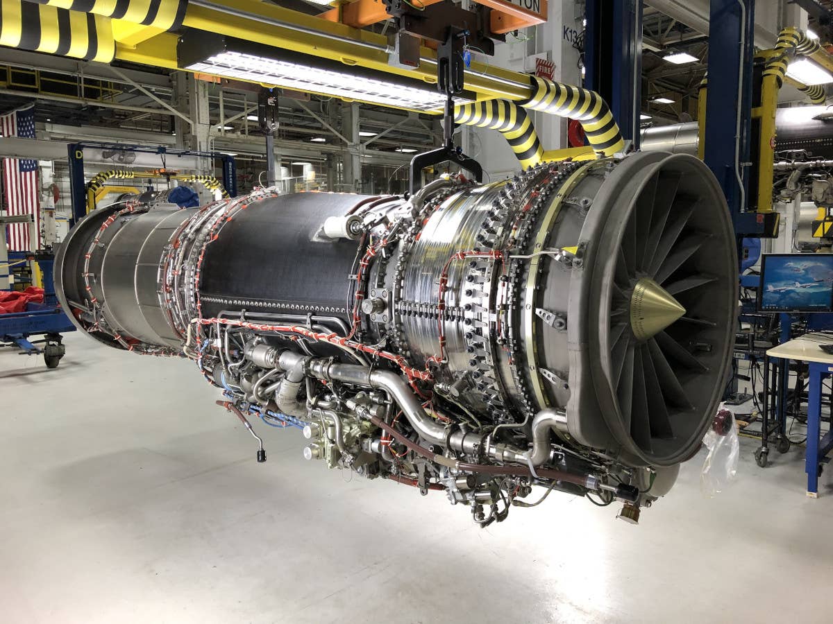 The F414-GE-100 engine. <em>GE Aviation</em>
