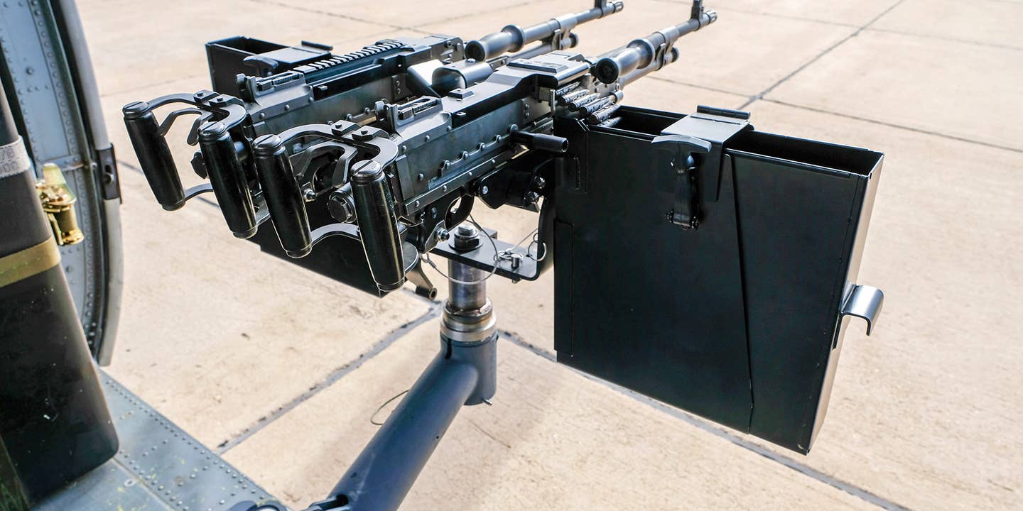 Air Force mounts dual M240 machine guns to HH-60G Pave Hawk