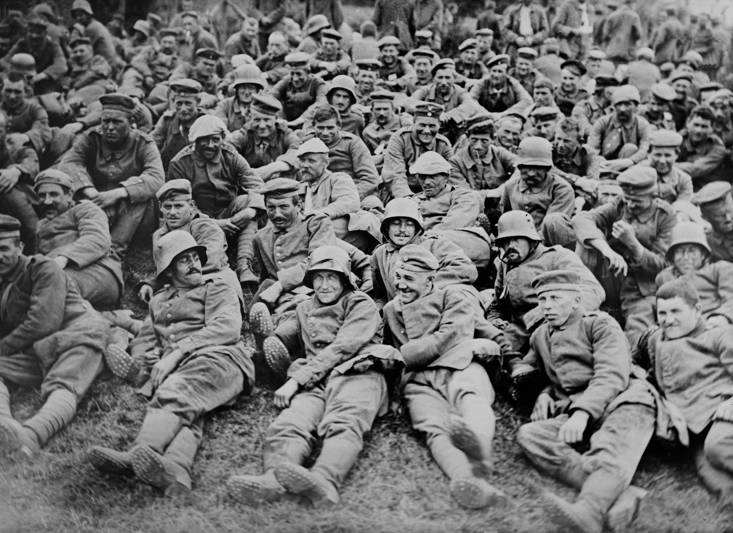 German Prisoners of War Captured by British Forces at Battle of Messines, June 1917. <em>Universal History Archive/Universal Images Group via Getty Images.</em>