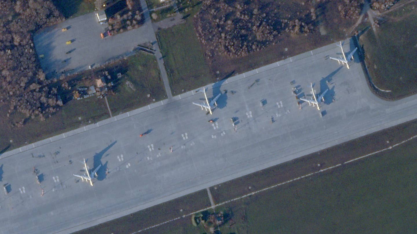 Additional Tu-95MSs at Engels on November 29. <em>PHOTO © 2022 PLANET LABS INC. ALL RIGHTS RESERVED. REPRINTED BY PERMISSION</em>