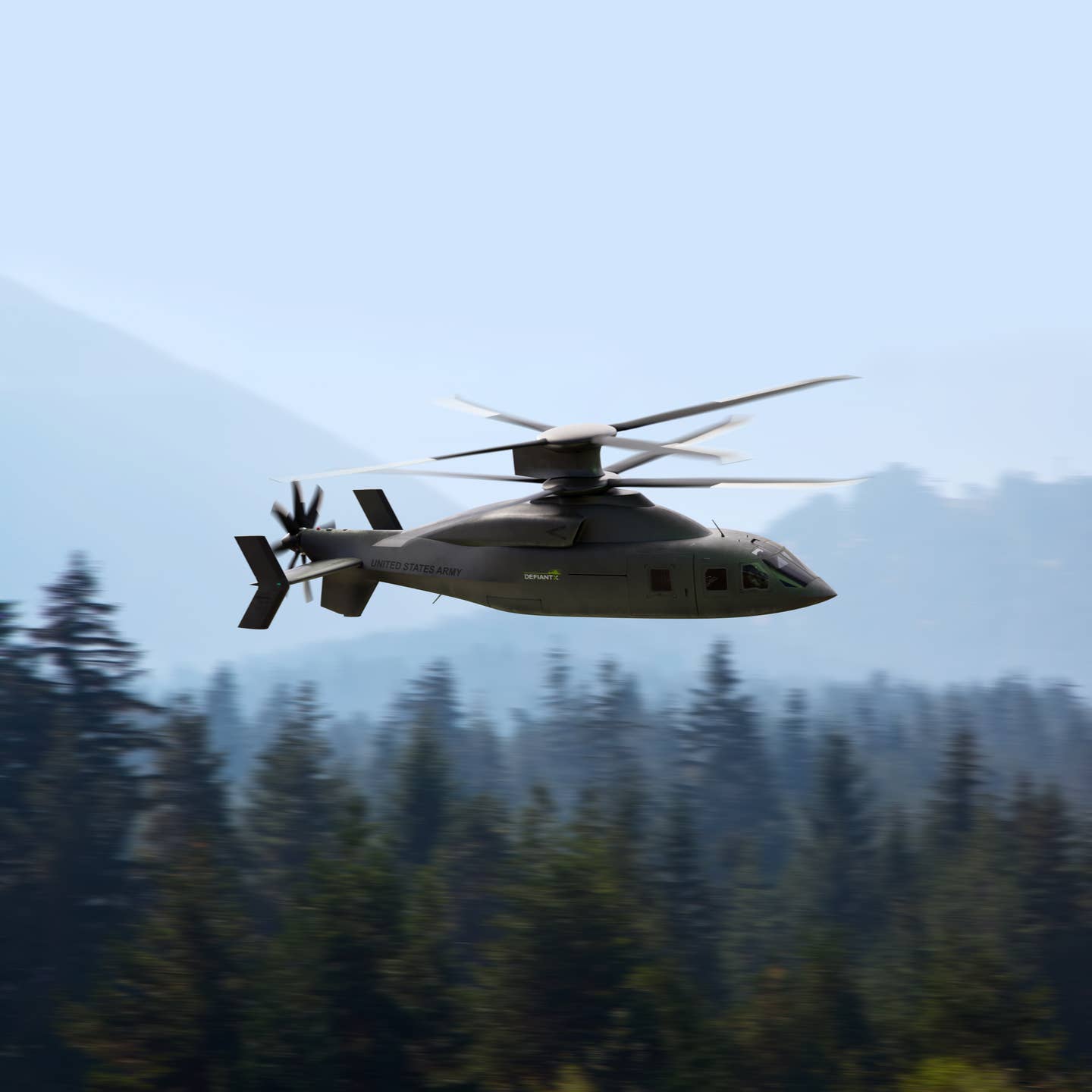 Rendering of Sikorsky/Boeing's SB&gt;1 Defiant X.