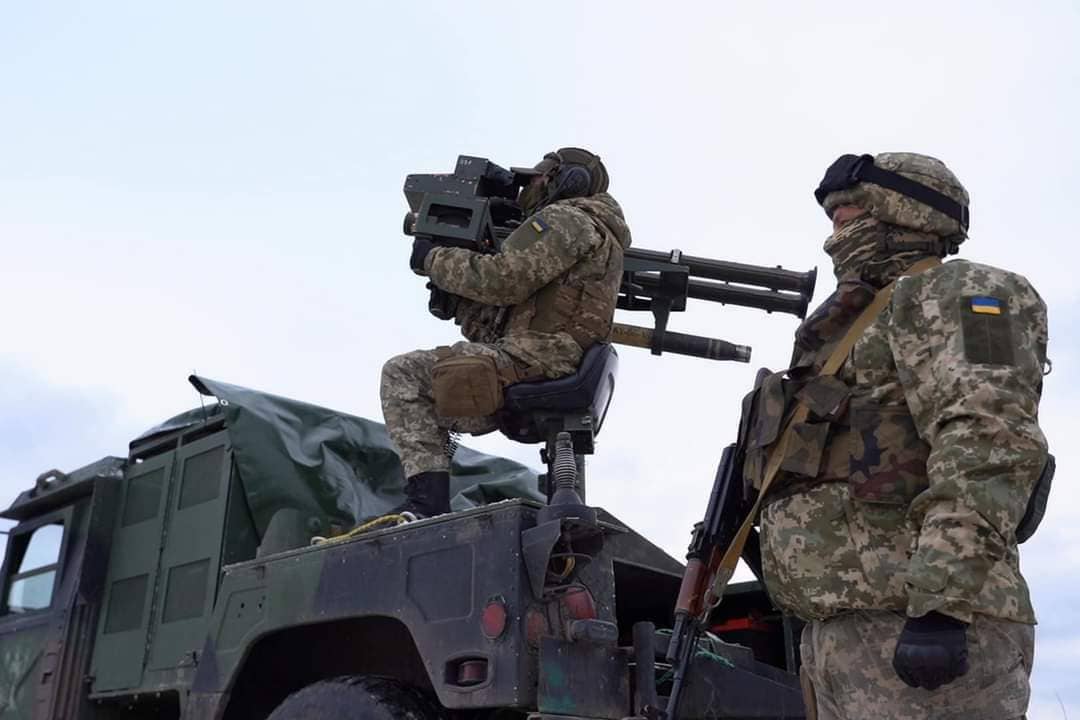 A Ukrainian launcher for Stinger MANPADS mounted on the back of a Humvee. <em>Ukrainian Armed Forces</em>