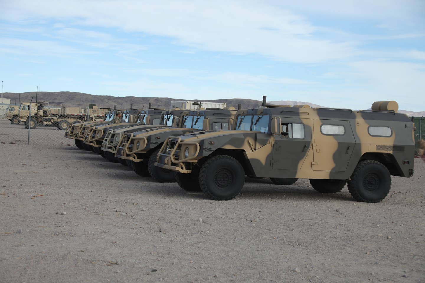 An Army Humvee-type vehicle being used to emulate a Russian GAZ Tigr. <em>Credit: 11th Armored Cavalry Regiment</em>