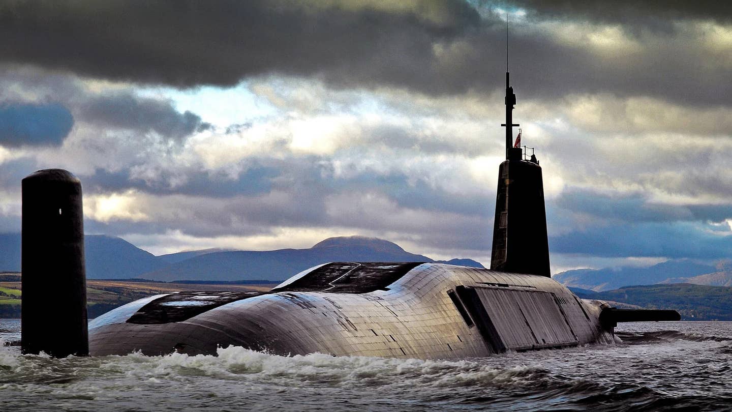 A <em>Vanguard</em> class submarine. <em>Crown Copyright</em>