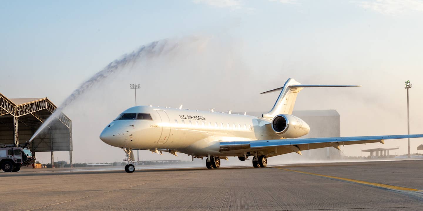 Newest Air Force E-11A BACN Networking Jet Deploys To Saudi Arabia