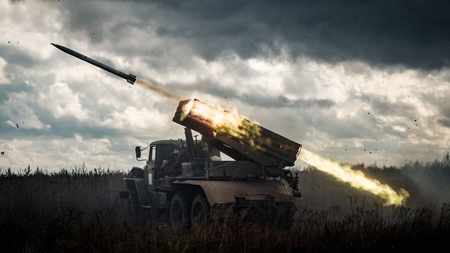 Ukraine Grad Rocket attack