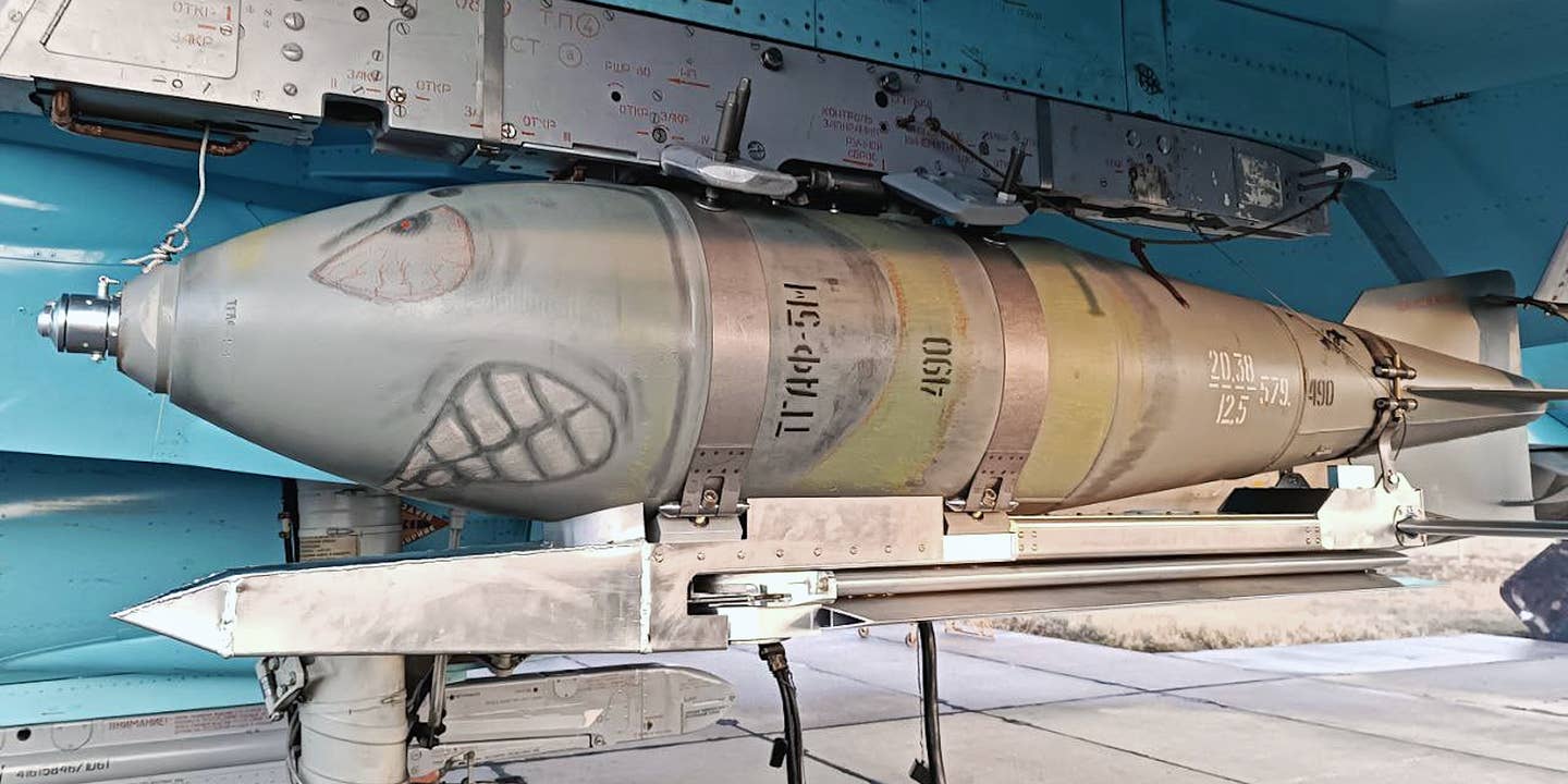 Russian Aerial Bomb With Mysterious Wing Kit Strapped To It Surfaces