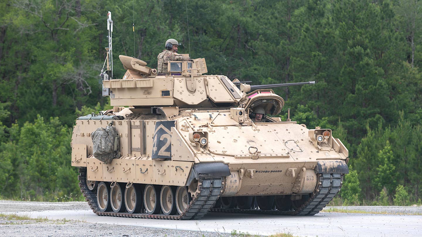 A Bradley Infantry Fighting Vehicle. <em>U.S. Army</em>