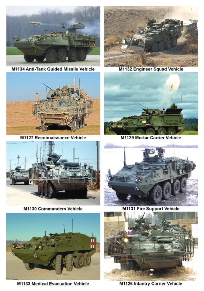 A glance at the Stryker variants currently in service. DOT&amp;E