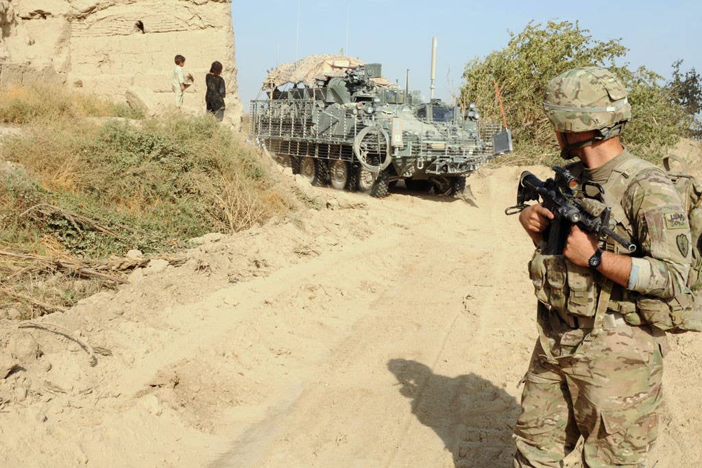 A Stryker operating in Afghanistan. (U.S. Army)