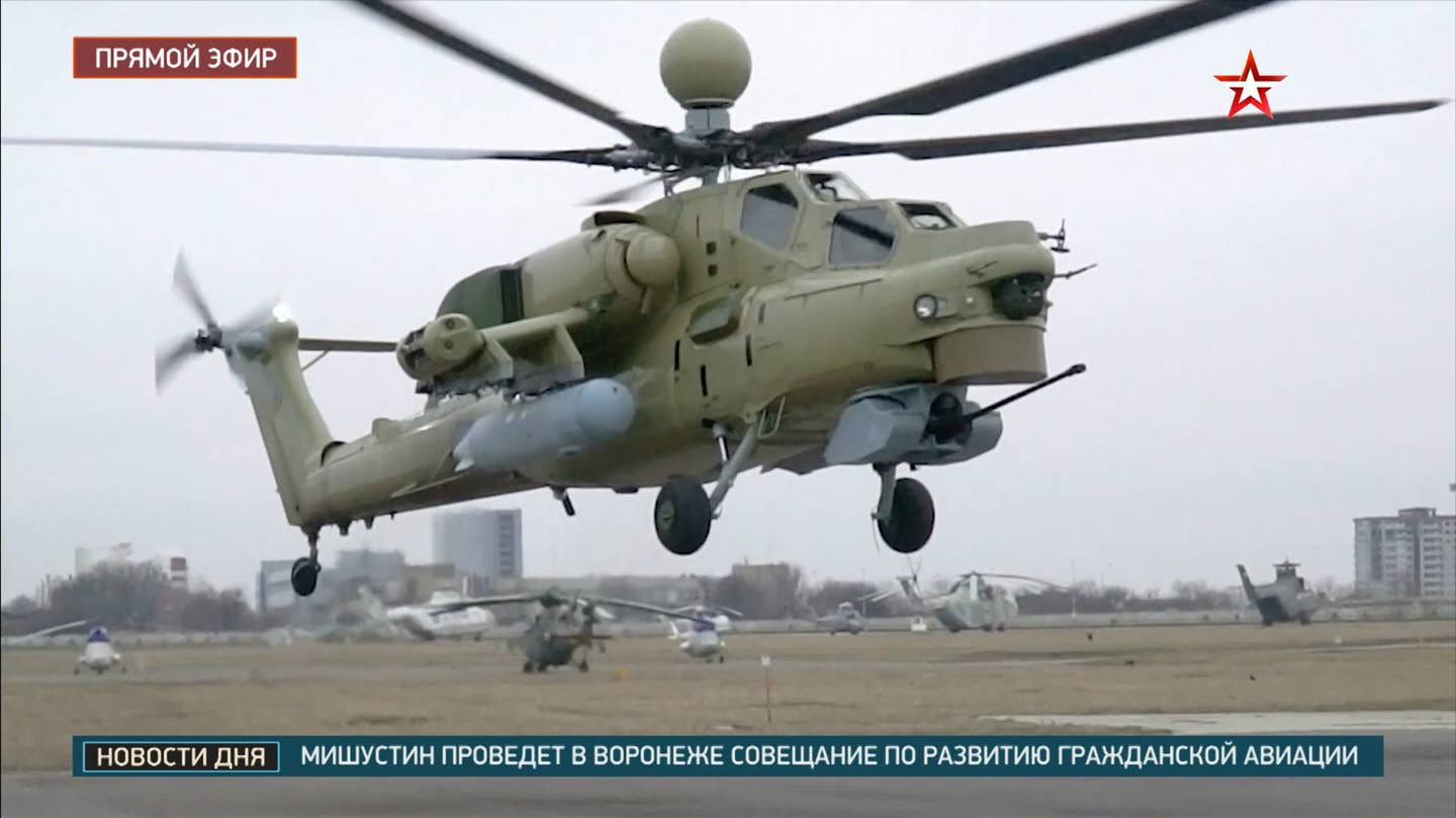 Shown on the defense ministry’s own&nbsp;<em>Zvezda</em>&nbsp;<em>TV</em> channel, this Mi-28NM was declared ready for delivery at the Rostvertol plant on January 20, 2022. <em>Zvezda TV</em>