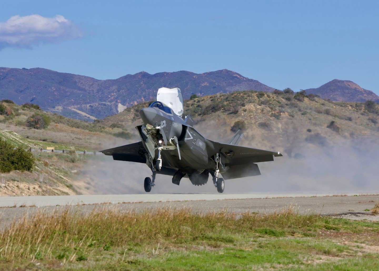 F-35Bs landing at the HOLF. (Author's image)