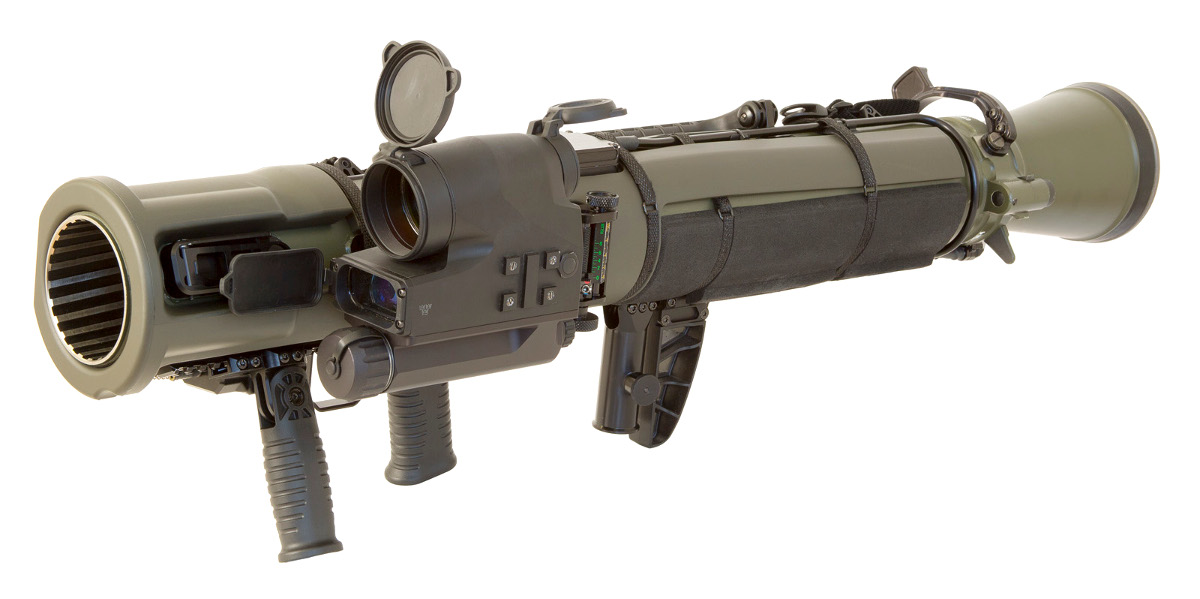 A Carl Gustaf recoilless rifle with a computerized sighting system. <em>Credit:</em> <em>U.S. Army</em>