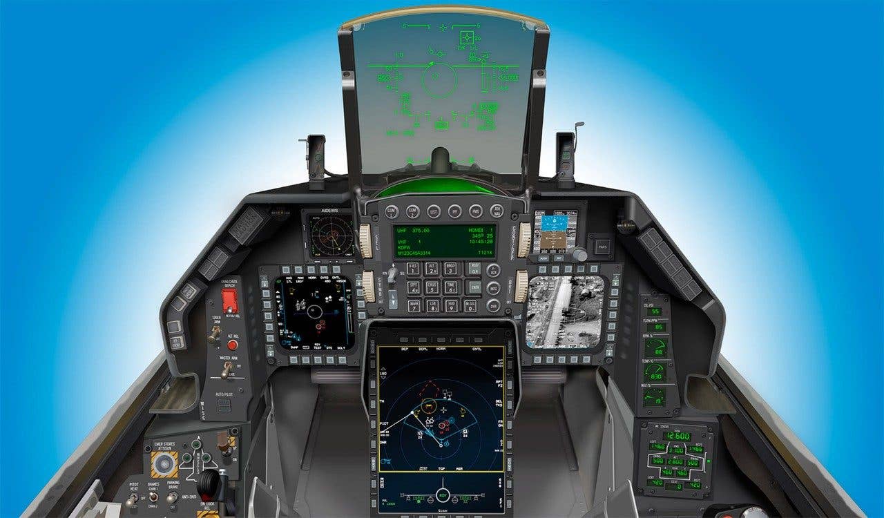 The enhanced glass cockpit and larger digital multi-function displays included in the Block 70 configuration. <em>Credit: Lockheed Martin</em>